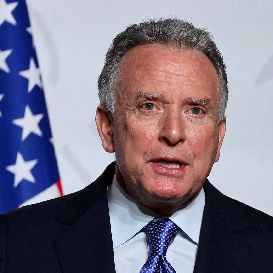 FILE PHOTO: U.S. Special Envoy Steve Witkoff delivers a press conference upon the signing of the declaration on deploying post-ceasefire force in Ukraine, during the so-called 'Coalition of the Willing' summit, at the Elysee Palace in Paris, France, January 6, 2026. Ludovic Marin/Pool via REUTERS/File Photo