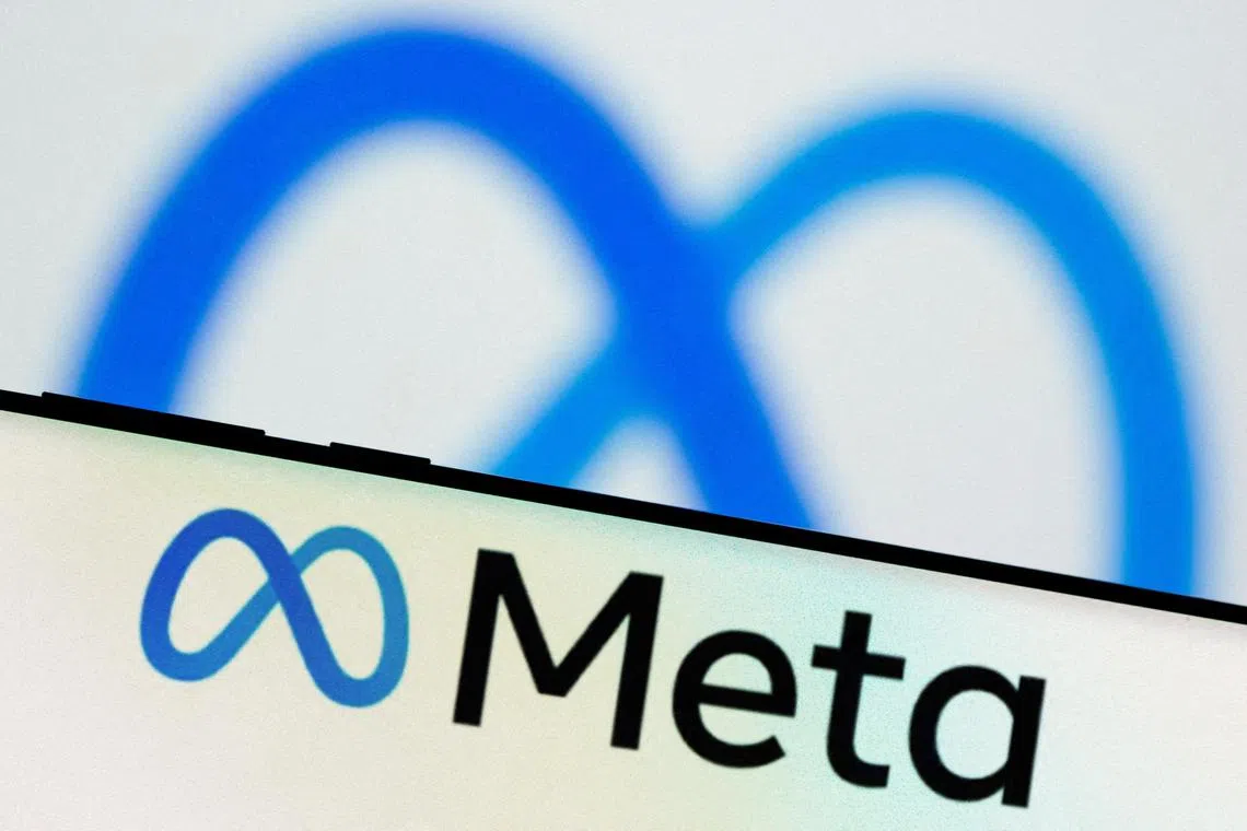 Meta Platforms Inc's logo is seen on a smartphone in this illustration picture taken October 28, 2021. REUTERS/Dado Ruvic/Illustration/File Photo