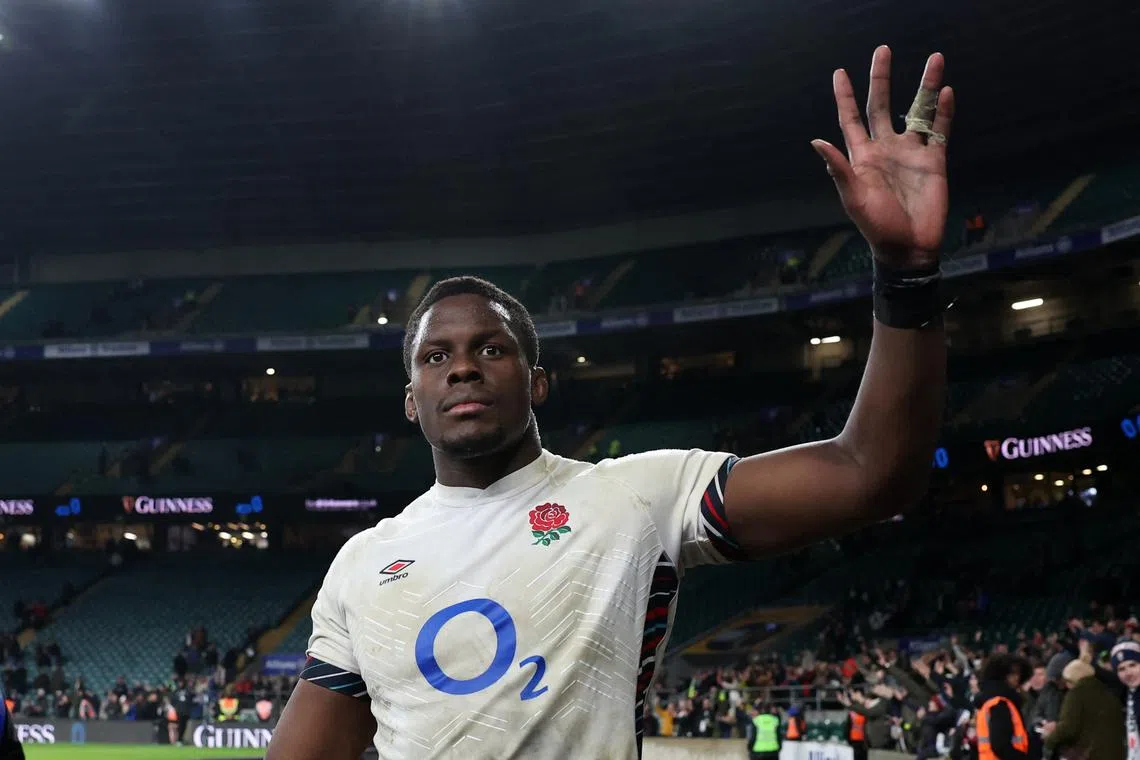 Rugby Union - Six Nations Championship - England v France - Allianz Stadium, Twickenham, Britain - February 8, 2025 England's Maro Itoje celebrates after the match Action Images via Reuters/Paul Childs