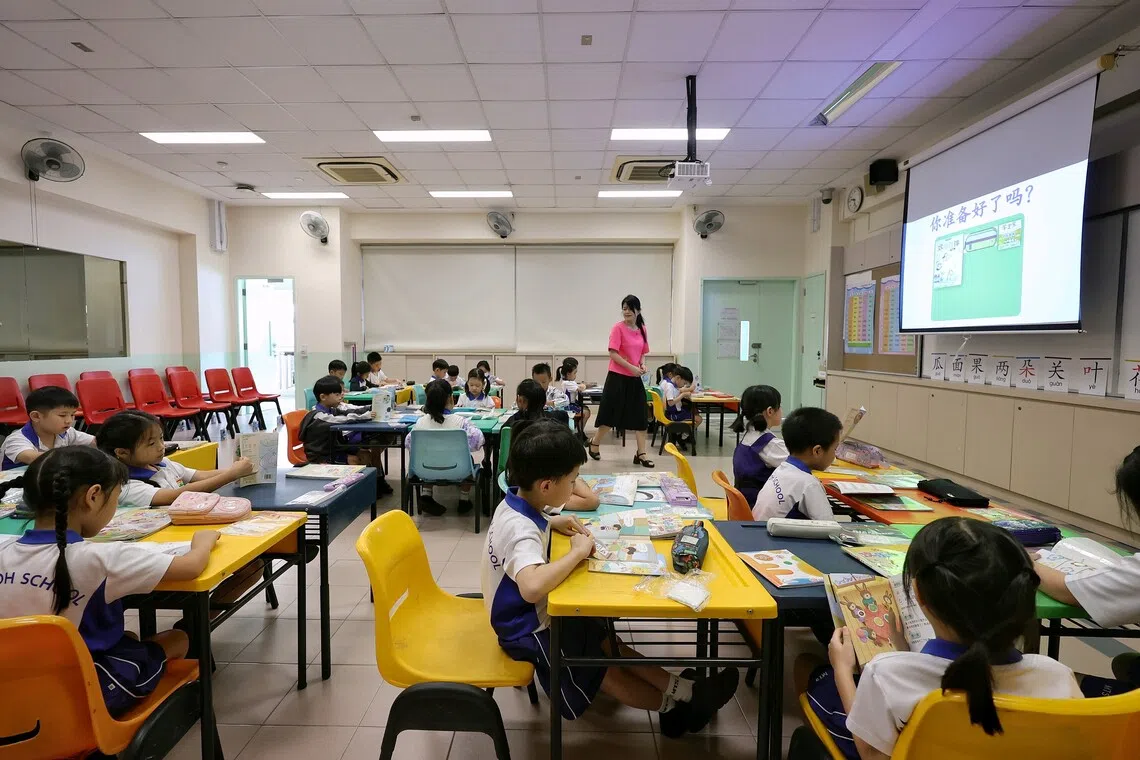 Singapore’s teachers reported working an average of 47.3 hours a week, higher than the OECD average of 41.