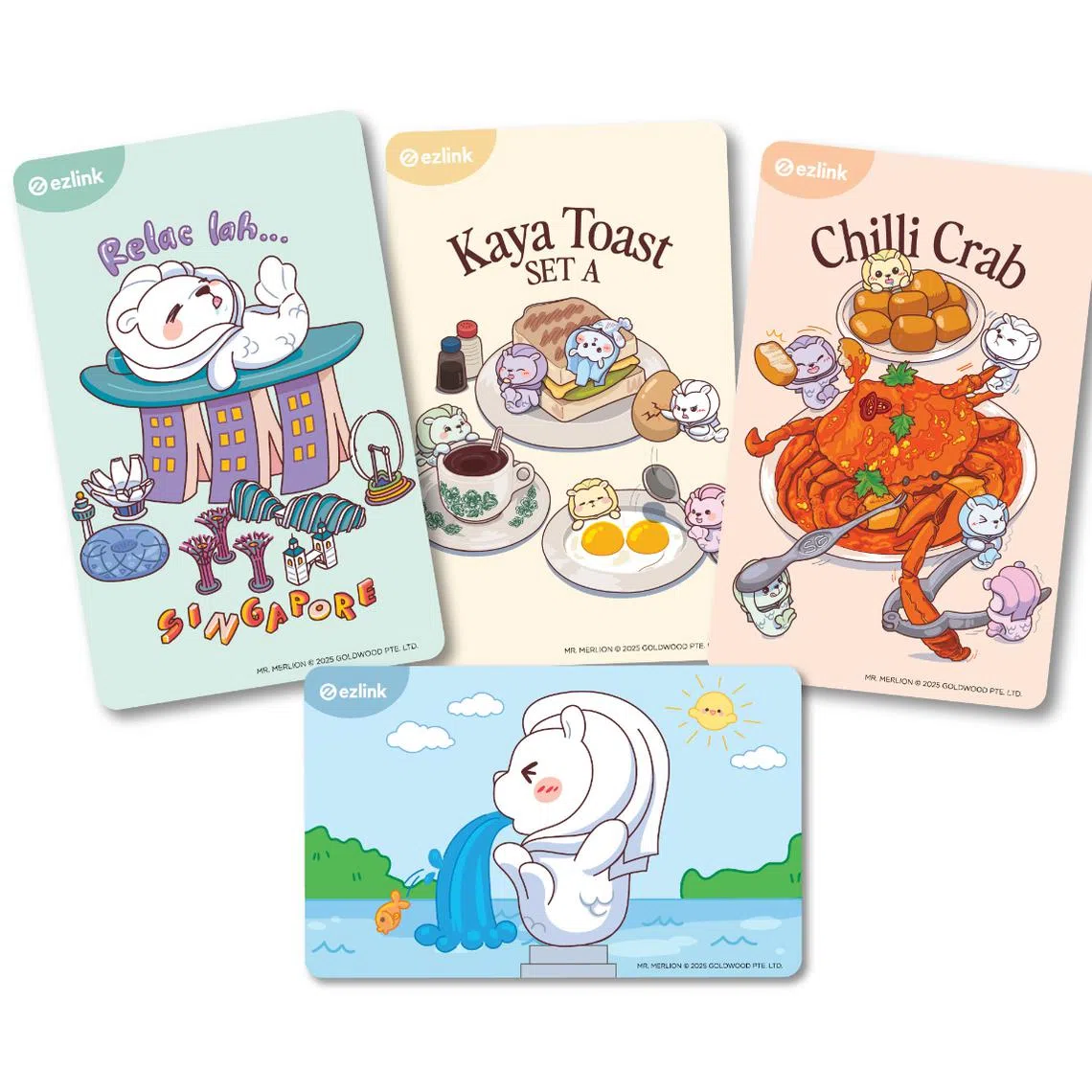 The Mr Merlion ez-link cards cost $10 each and will be available from July 2.
