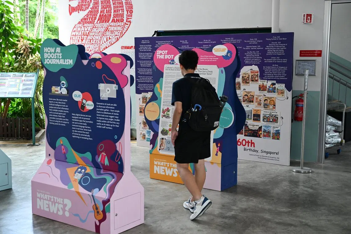 Complementing the competition and school assemblies is a travelling showcase titled “Is AI changing the way you think?”, which is touring schools and public spaces from May to September.