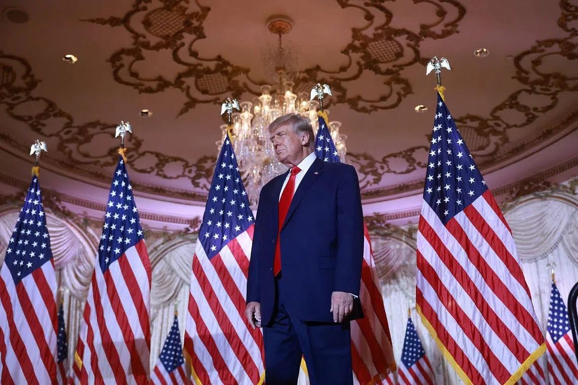 Former US president Donald Trump said on his Truth Social account that he did not know Nick Fuentes.