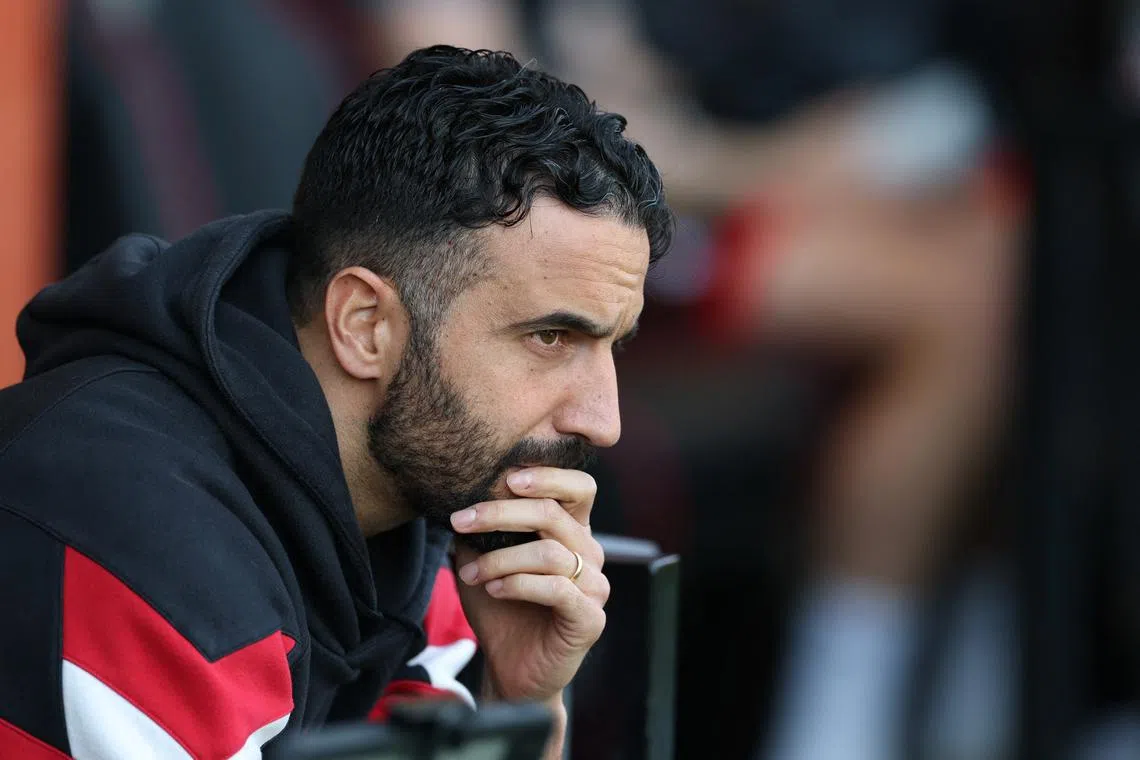 FILE PHOTO: Soccer Football - Premier League - AFC Bournemouth v Manchester United - Vitality Stadium, Bournemouth, Britain - April 27, 2025 Manchester United manager Ruben Amorim before the match Action Images via Reuters/Paul Childs/ File Photo