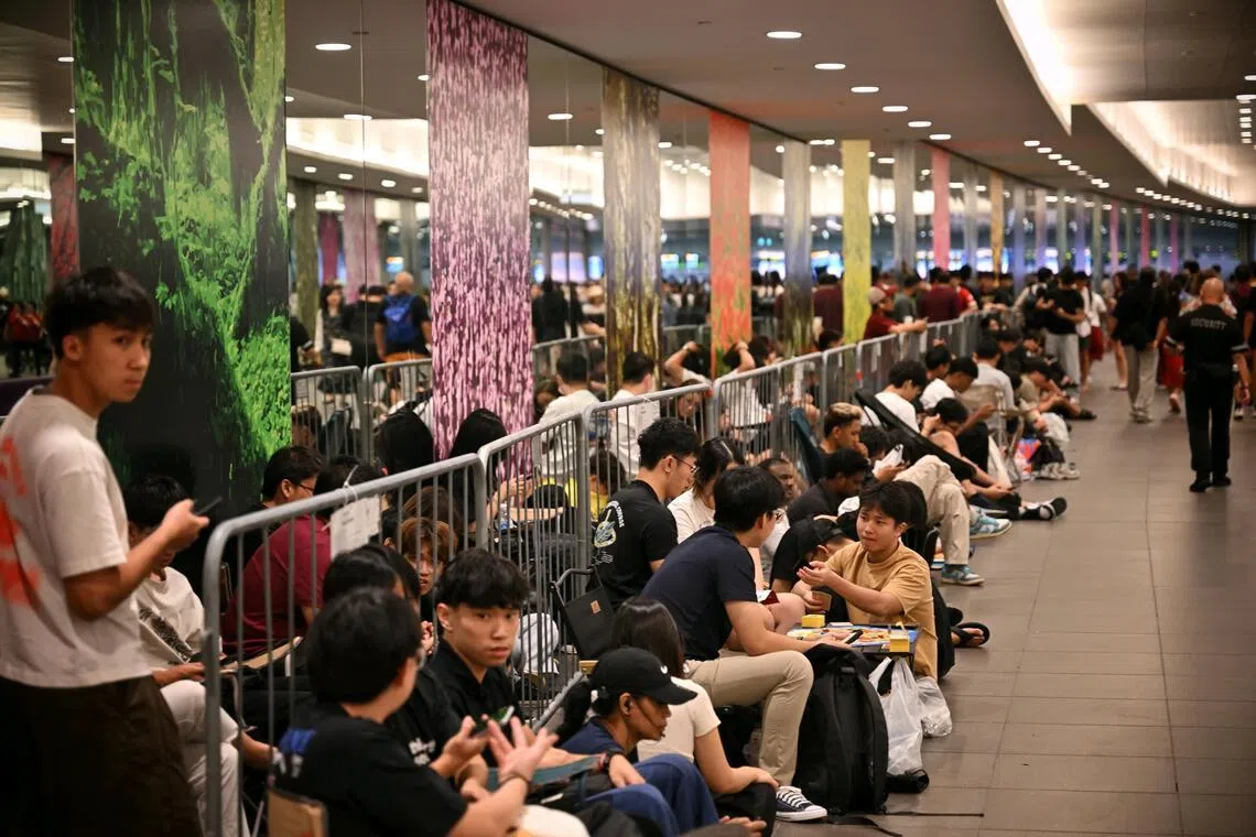 Long queues at Ion Orchard and MBS ahead of Audemars Piguet x Swatch Royal Pop launch