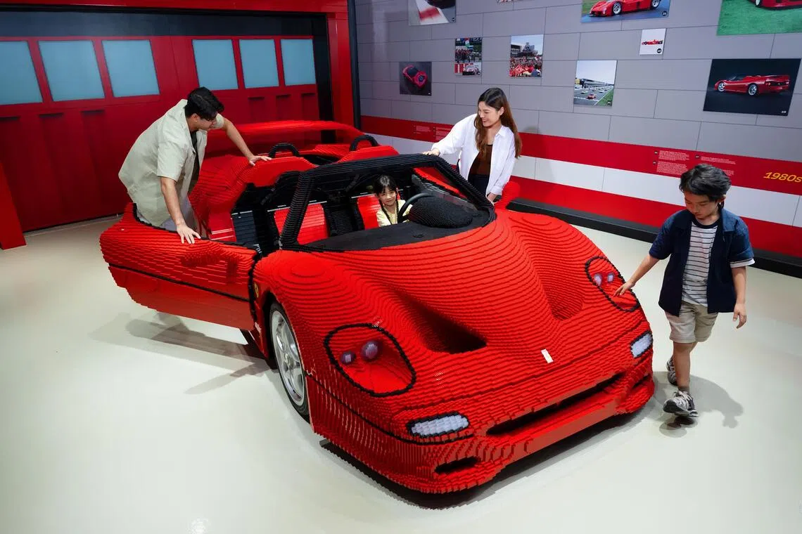 Legoland Malaysia Resort is now home to the world’s first full-scale Lego Ferrari F50 model.