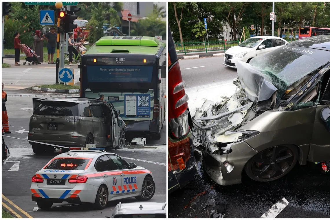 The accident took place along Punggol Road, towards TPE, on May 13.