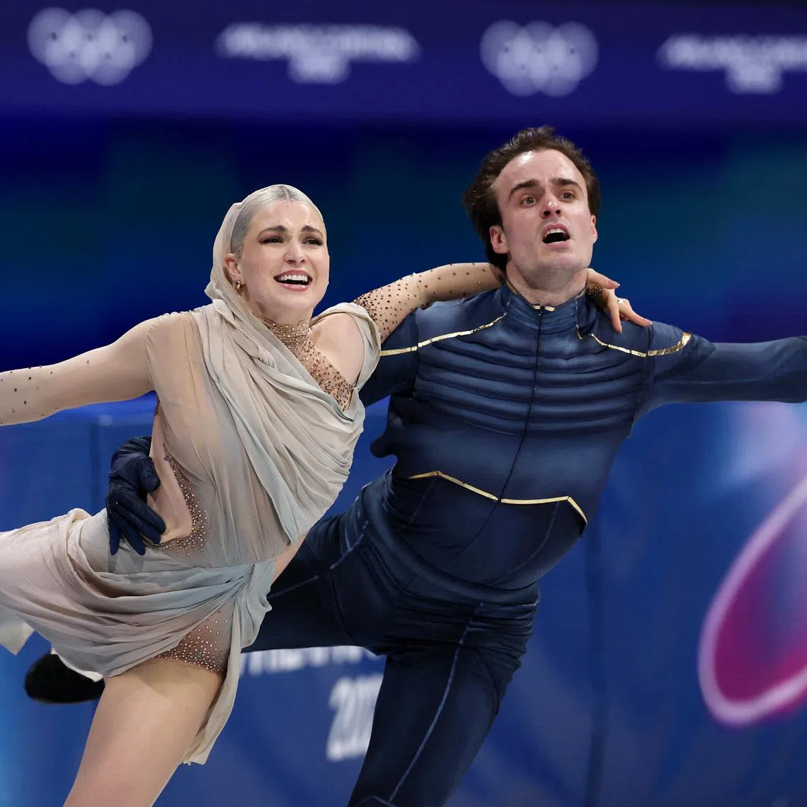 Milano Cortina 2026 Olympics - Figure Skating - Ice Dance - Free Dance - Milano Ice Skating Arena, Milan, Italy - February 11, 2026. Olivia Smart of Spain and Tim Dieck of Spain perform during the free dance REUTERS/Yara Nardi