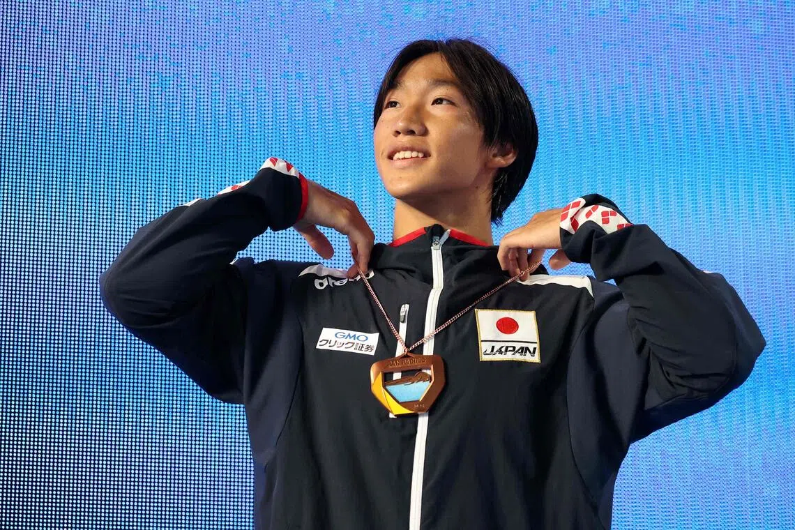 Japan’s Shin Ohashi at the 2026 Pan Pacific Swimming Championships in California.