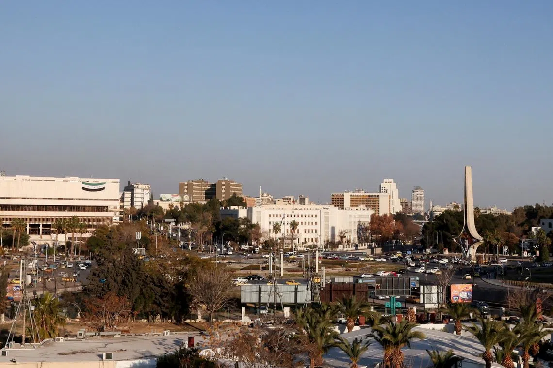 FILE PHOTO: A view shows Umayyad Square, after the ouster of Syria's Bashar al-Assad, in Damascus, Syria, January 18, 2025. REUTERS/Yamam Al Shaar/File Photo