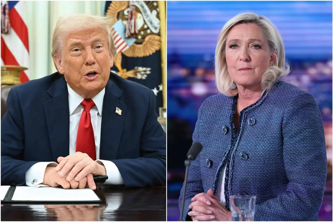 Rights advocates have drawn comparisons between Mr Trump and French far-right leader Marine Le Pen over their anti-immigration views.