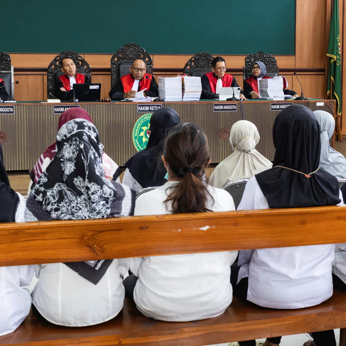 Prosecutors at the Yogyakarta court charged the caregivers with neglect and abuse of children.