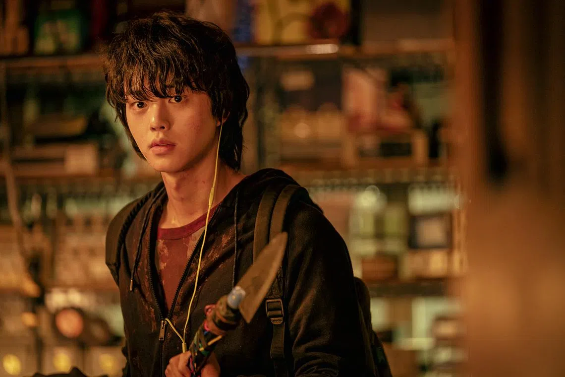 South Korean actor Song Kang in a still from the monster K-drama series Sweet Home, which will be recreated as a haunted house in this year's Halloween Horror Nights at Universal Studios Singapore.
