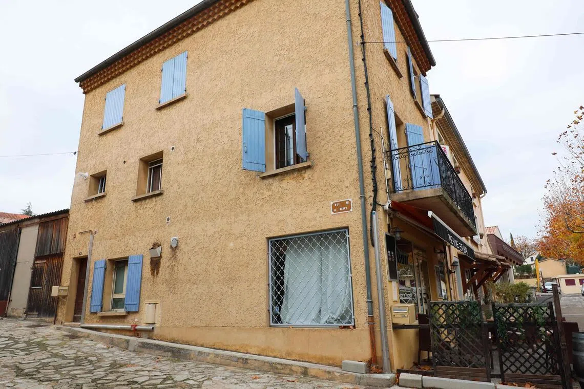 The bodies of two newborn babies were found in a freezer in 2022 at this house in Bedoin, France.