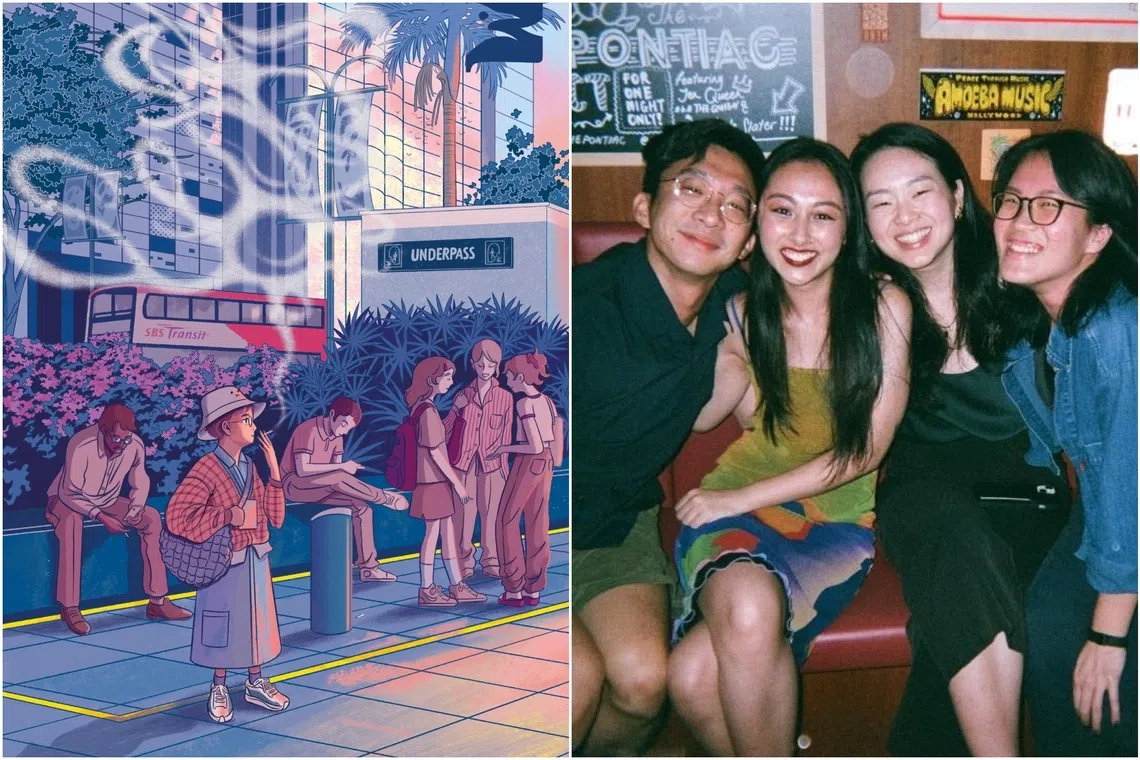 Mynah's editorial team comprising (from left) Darren Wan, editor-in-chief Ruby Thiagarajan, Isabelle Lim and managing editor Karen Gwee.