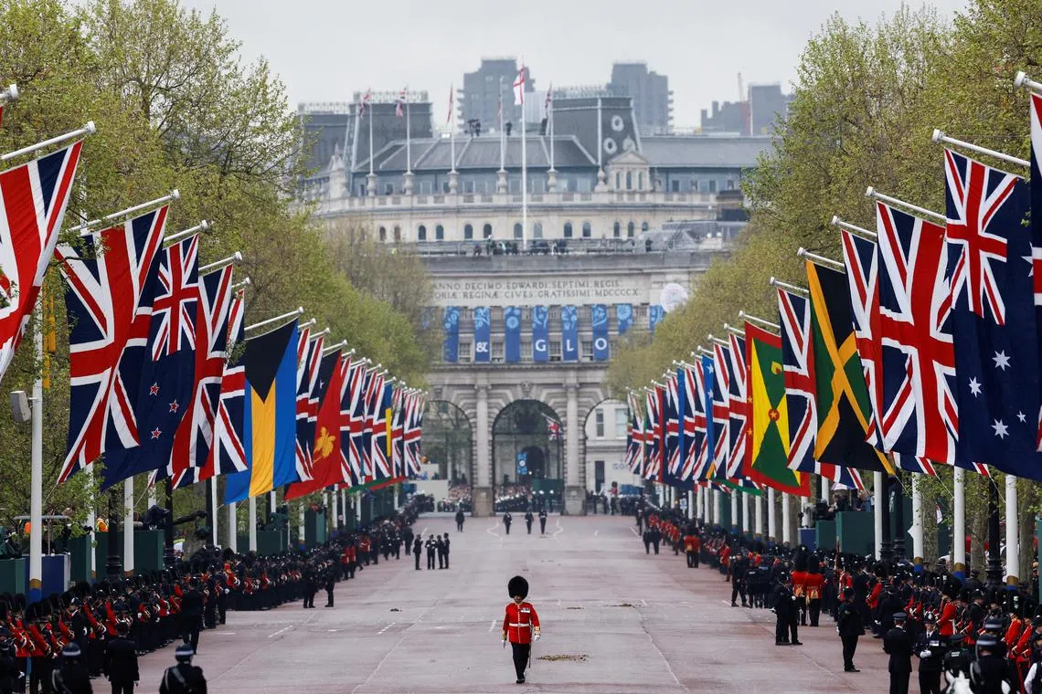 The Mall, ahead of the coronation of Britain's King Charles and Queen Camilla, in London, Britain May 6, 2023. 
