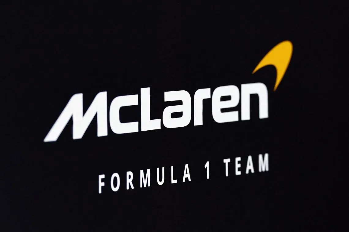 Formula One F1 - Pre-Season Testing - Bahrain International Circuit, Sakhir, Bahrain - February 21, 2024 McLaren's logo is seen during the pre-season testing REUTERS/Hamad I Mohammed/ FIle Photo