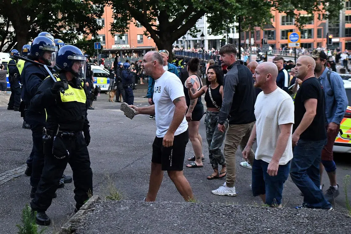 Britain has been hit by a series of riots that erupted early last week after three young girls were killed in a knife attack in Southport, northwest England.