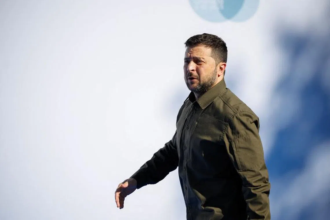Ukraine&#039;s President Volodymyr Zelenskiy attends the European Political Community Summit in Granada, Spain October 5, 2023. REUTERS/Juan Medina/File Photo