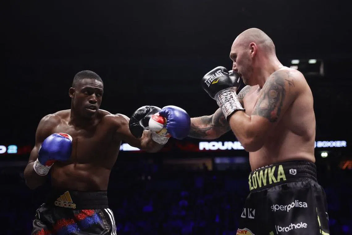 Boxing - Richard Riakporhe v Krzysztof Glowacki - AO Arena, Manchester, Britain - January 21, 2023 Richard Riakporhe in action during his fight against Krzysztof Glowacki Action Images via Reuters/Andrew Couldridge/File Photo