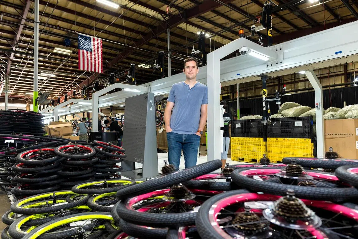 Mr Brian Riley's company, Guardian Bikes, has an annual revenue of US$100 million (S$130.1 million) and is nearing a milestone of being fully made in the US.