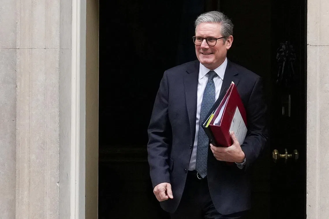FILE PHOTO: British Prime Minister Keir Starmer leaves 10 Downing Street on budget day in London, Britain October 30, 2024. REUTERS/Maja Smiejkowska/File Photo