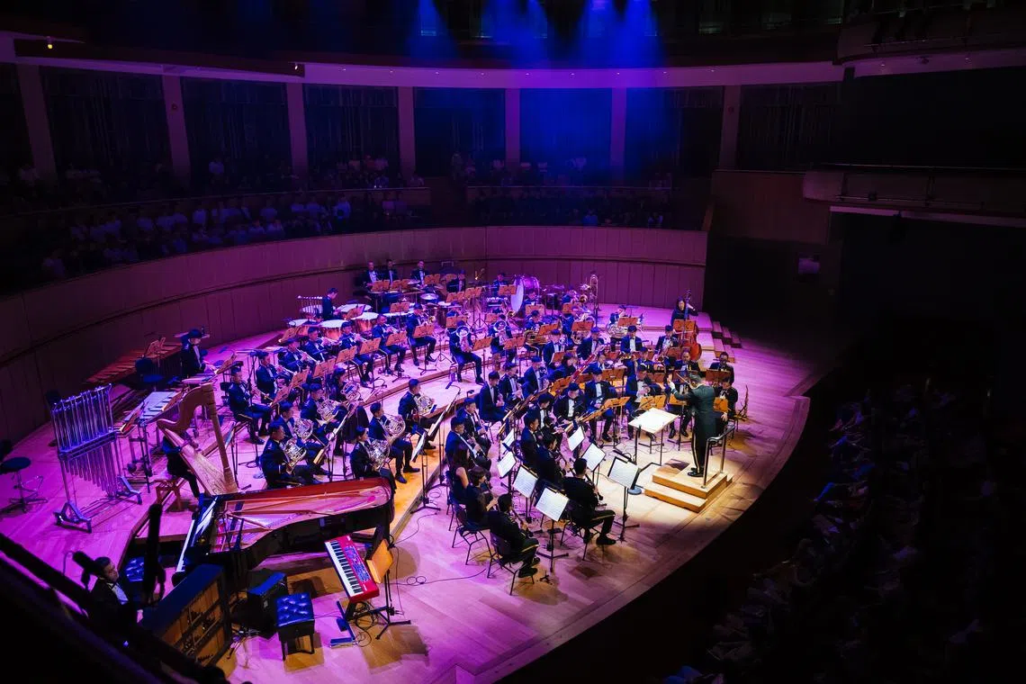 The Singapore Armed Forces Central Band played a concert programme of film music favourites at the Esplanade on May 9. 