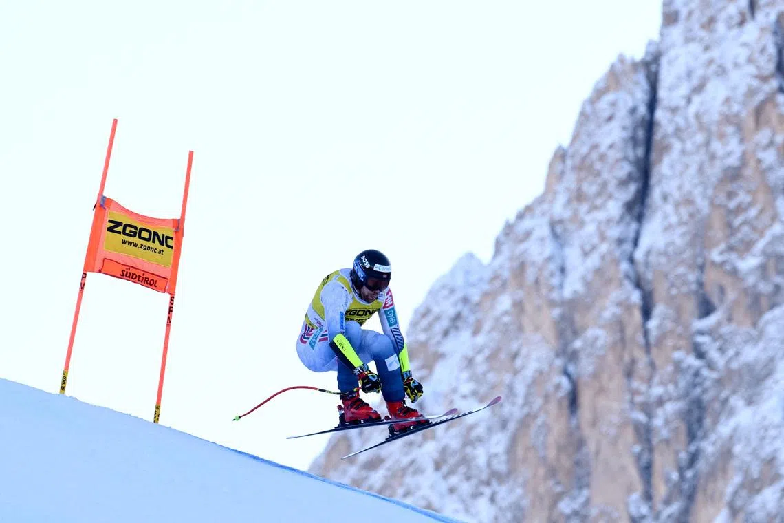 FILE PHOTO: Alpine Skiing - FIS Alpine Ski World Cup - Men's Super G - Val Gardena, Italy - December 19, 2025 Norway's Aleksander Aamodt Kilde in action REUTERS/Angelika Warmuth/File Photo