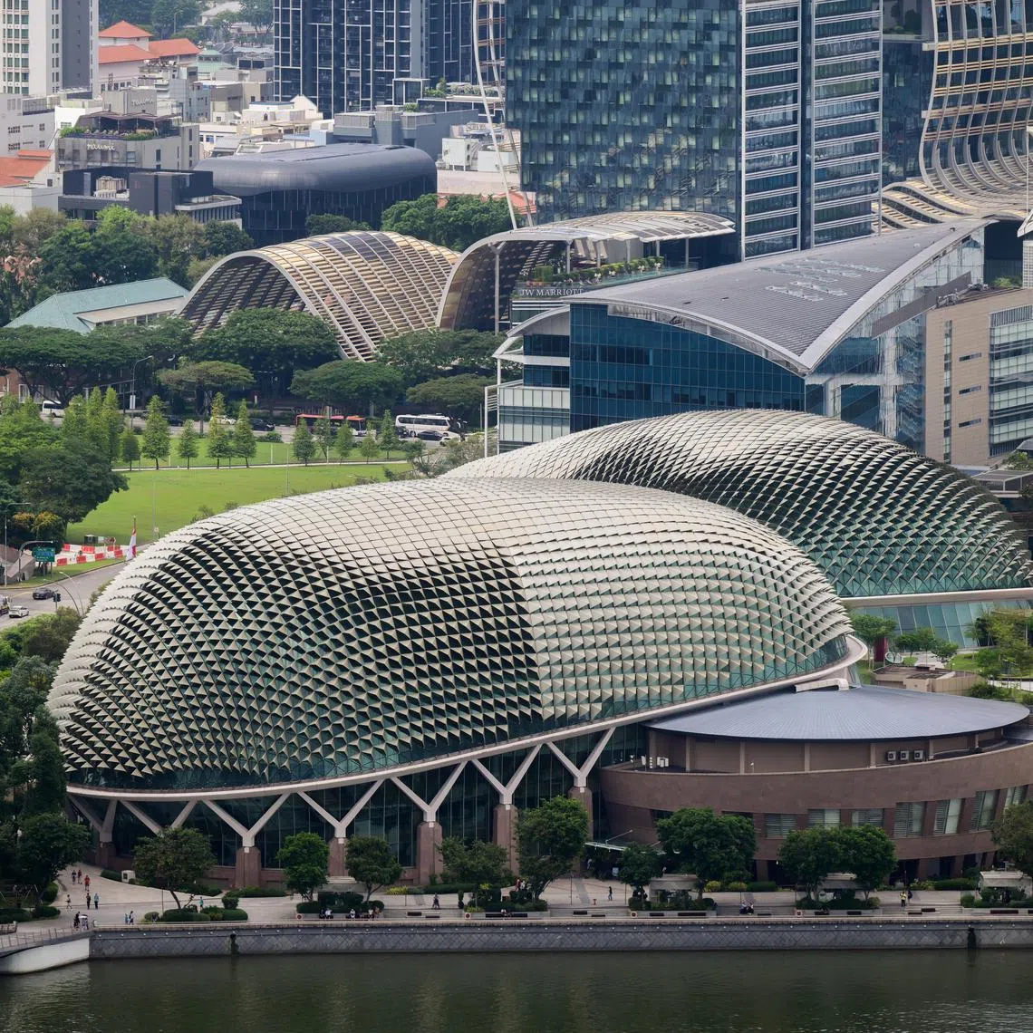 ST20250220_202534800487 pixgeneric Azmi Athni//

Aerial view of the Esplanade from Marina Bay Financial Centre Tower 1 on Feb 20, 2025. 

Tag: Marina Bay, tourism, finance, business, weather, population, Singapore, redevelopment, SG60, skyscrapers

 ST PHOTO: AZMI ATHNI
