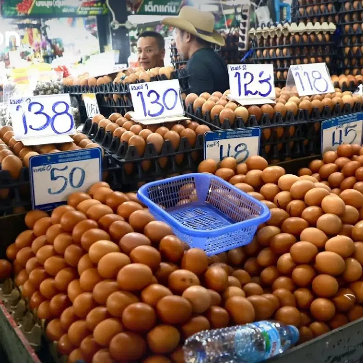An opinion poll showed many Thais are struggling with higher prices for essential goods in the wake of the oil crisis. 