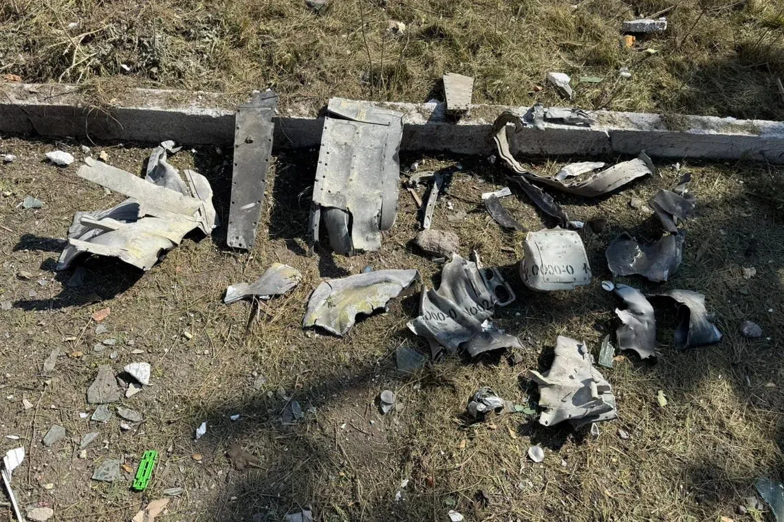 Purported image of fragments of a Russian 9M729 missile provided by Ukrainian law enforcement sources. Date given as September 10, 2025. Location given as Khmelnytskyi region, Ukraine. Reuters could not verify where and when the photograph of the fragments was taken. Shared by Law Enforcement source/Handout via REUTERS    THIS IMAGE HAS BEEN SUPPLIED BY A THIRD PARTY