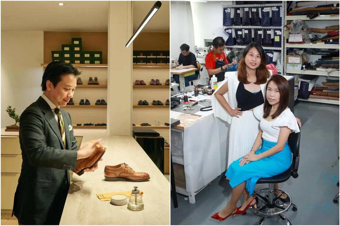Mason & Smith founder John Chung (left) and co-founders of Dr.Bags, Ms Esther Huang and Ms Lynn Kee.