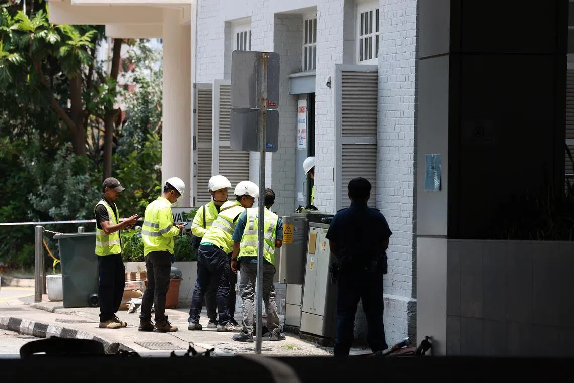 The Singapore Civil Defence Force said that it was alerted to a fire at 43 Bukit Pasoh Road at about 12.20pm on Sept 1.
