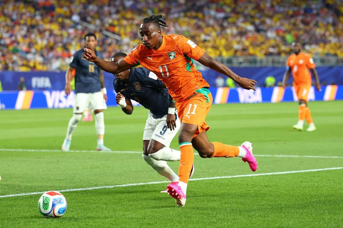 Ivory Coast's Yan Diomande has become a major transfer target for top European sides.