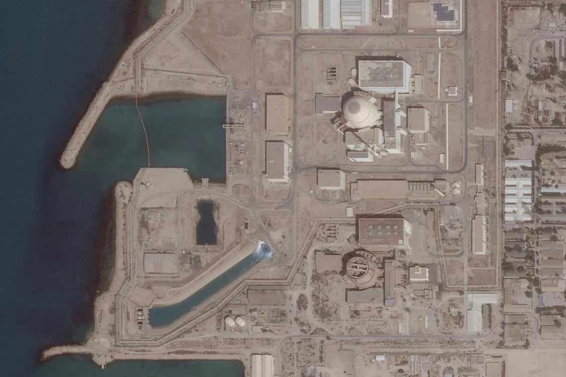 Satellite image shows the Bushehr Nuclear Power Plant, in Bushehr Province, Iran, May 26, 2025. 2025 Planet Labs PBC/Handout via REUTERS/File Photo