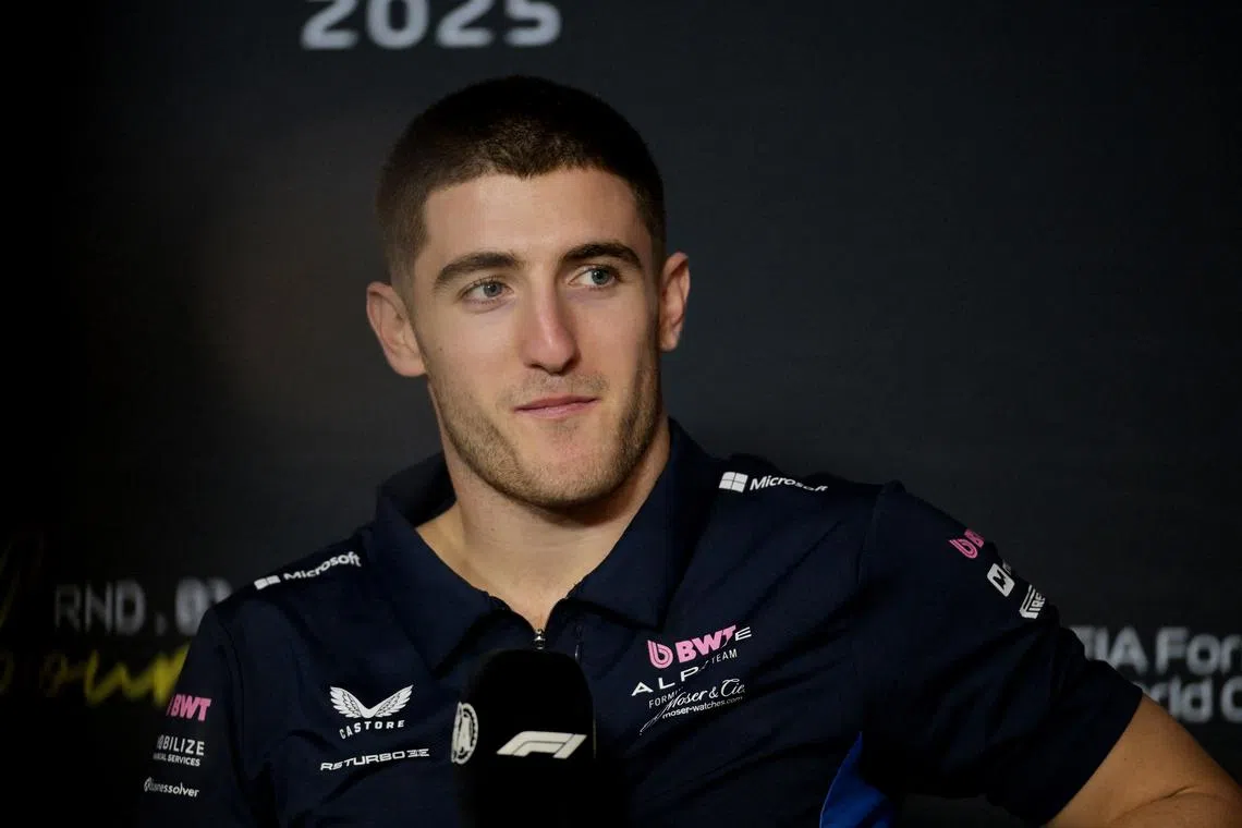 Formula One F1 - Australian Grand Prix - Albert Park Grand Prix Circuit, Melbourne, Australia - March 13, 2025 Alpine's Jack Doohan during press conference ahead of the Australian Grand Prix REUTERS/Tracey Nearmy