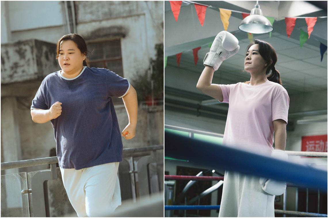 Director-actress Jia Ling lost some 50kg through a strict diet and training regime to play an amateur boxer in Yolo.