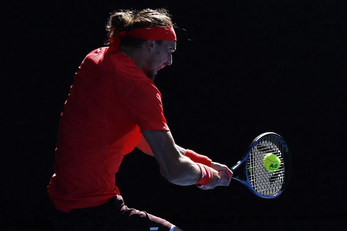 Zverev bemused as feather stops play at Australian Open