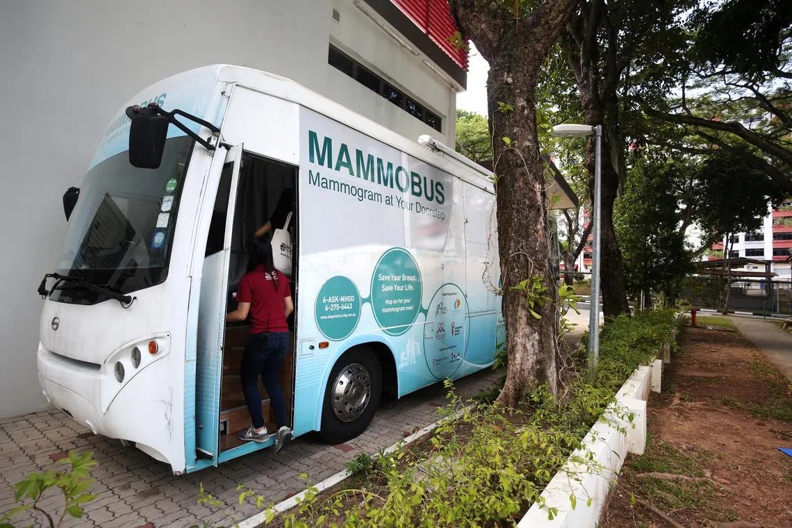 To make breast cancer screenings more accessible, the report recommends deploying mammobuses directly at mosques, for example.