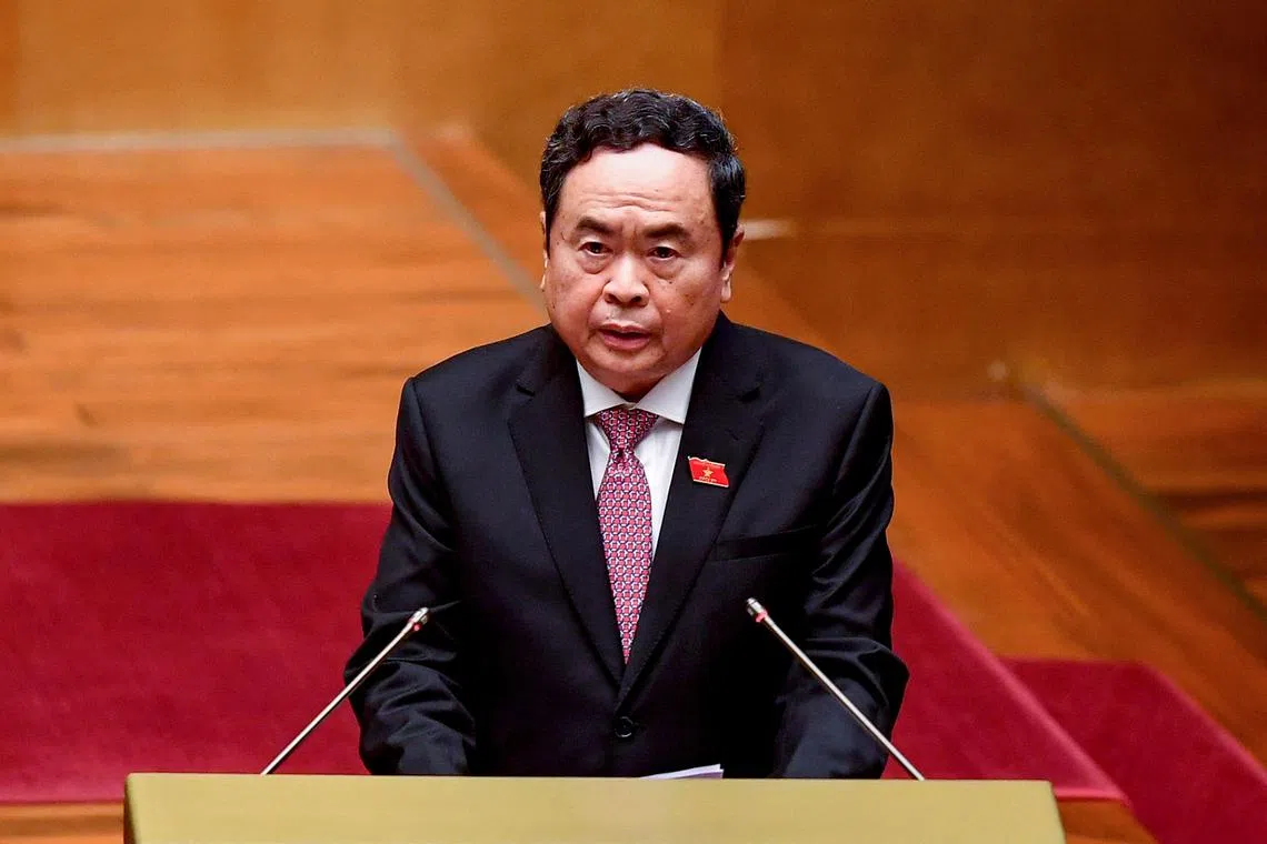 Vietnam’s new National Assembly chairman Tran Thanh Man previously led the Mekong Delta province of Can Tho.