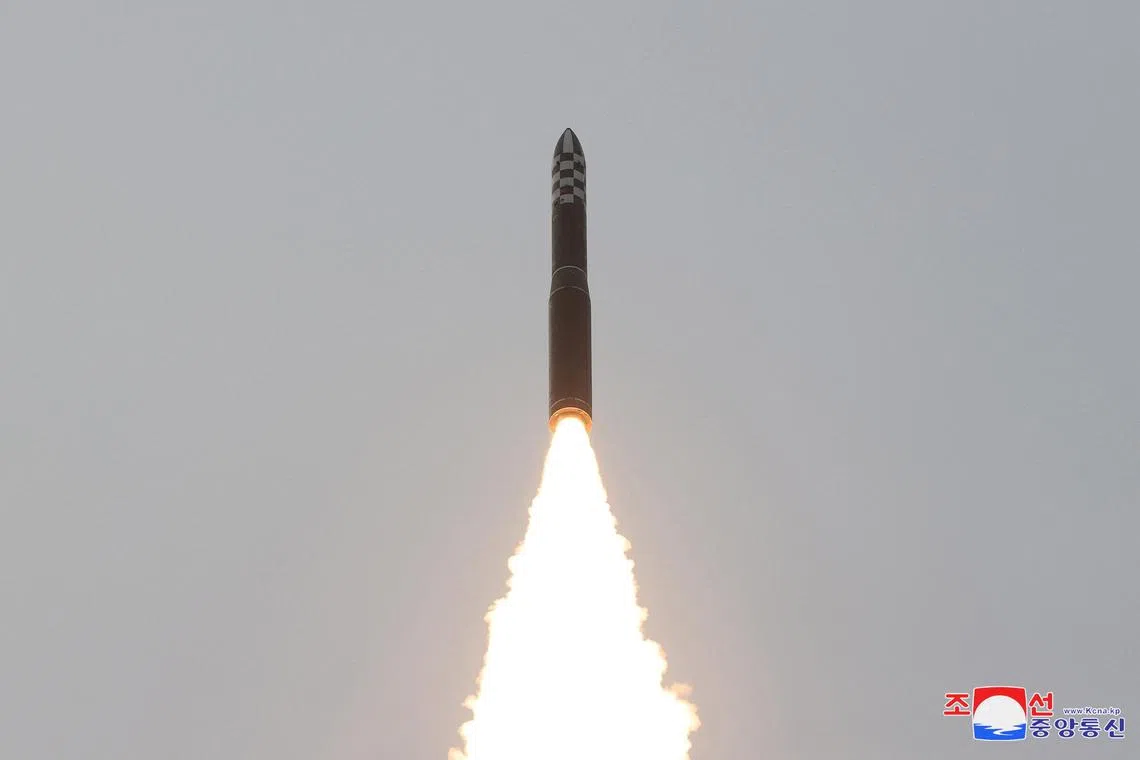 The missile was still flying, according to a Japanese Defence Ministry official quoted by broadcaster NHK.