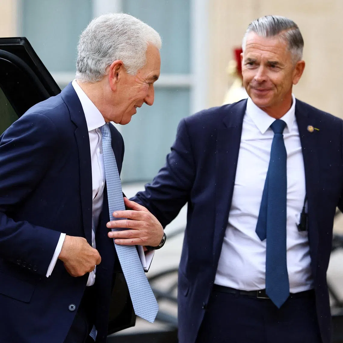 FILE PHOTO: U.S. Ambassador to France Charles Kushner walks on the day of a summit of the \"Coalition of the Willing\", at the Elysee Palace, in Paris, France, September 4, 2025. REUTERS/Sarah Meyssonnier/ File Photo