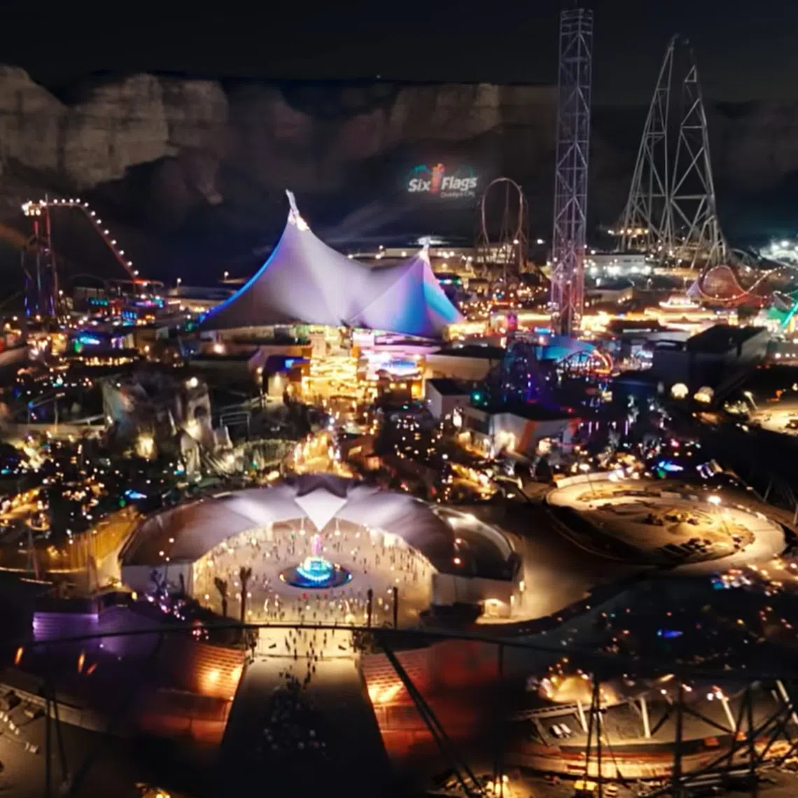 Six Flags Qiddiya City will feature more than two dozen rides, including the world’s tallest and fastest roller coaster.