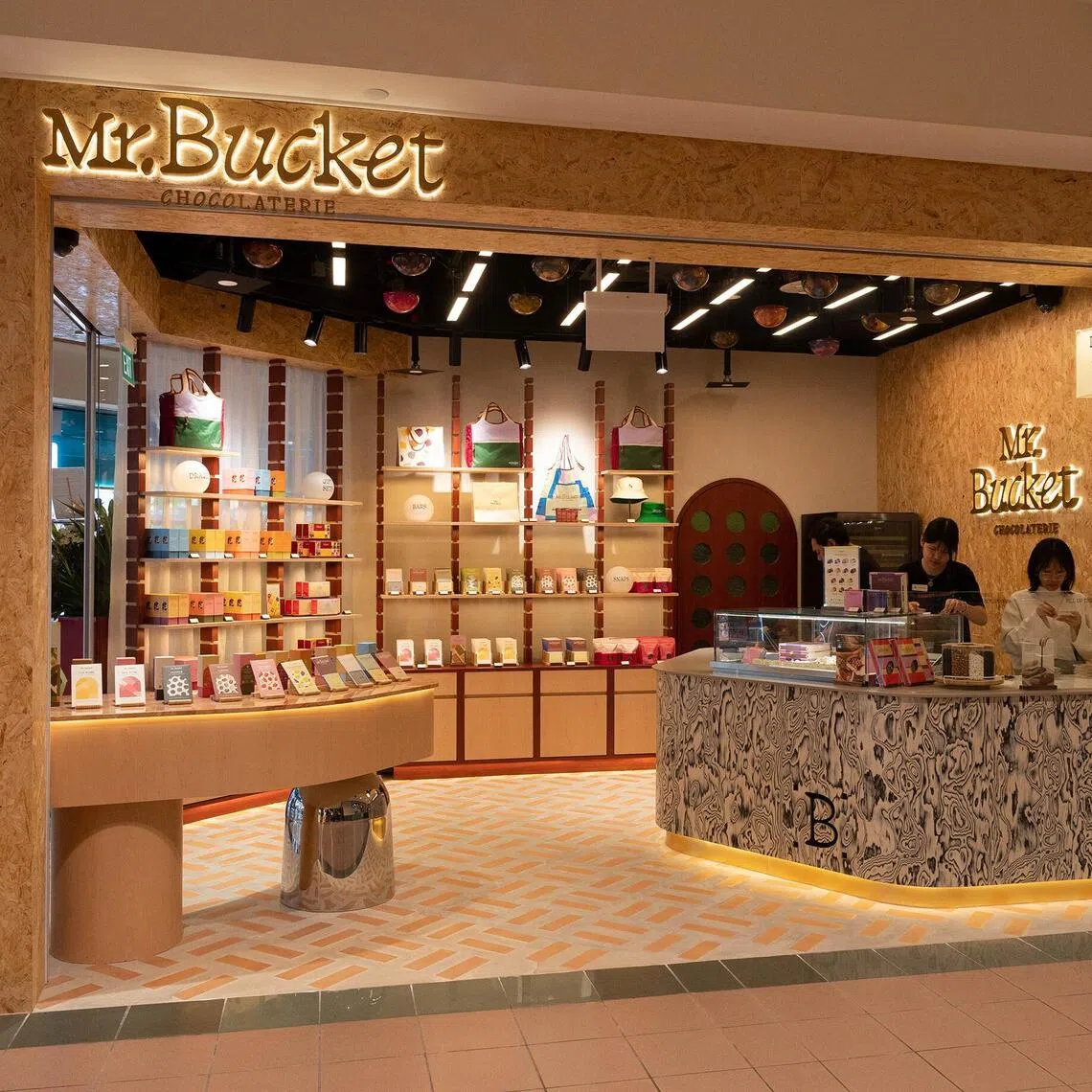 Mr Bucket Chocolaterie's new store at Takashimaya Shopping Centre. 