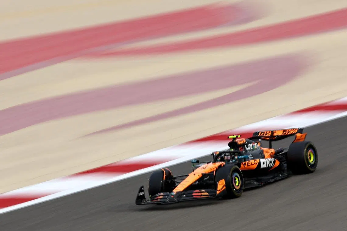 Formula One F1 - Pre-Season testing - Bahrain International Circuit, Sakhir, Bahrain - February 27, 2025 McLaren's Lando Norris during testing REUTERS/Hamad I Mohammed