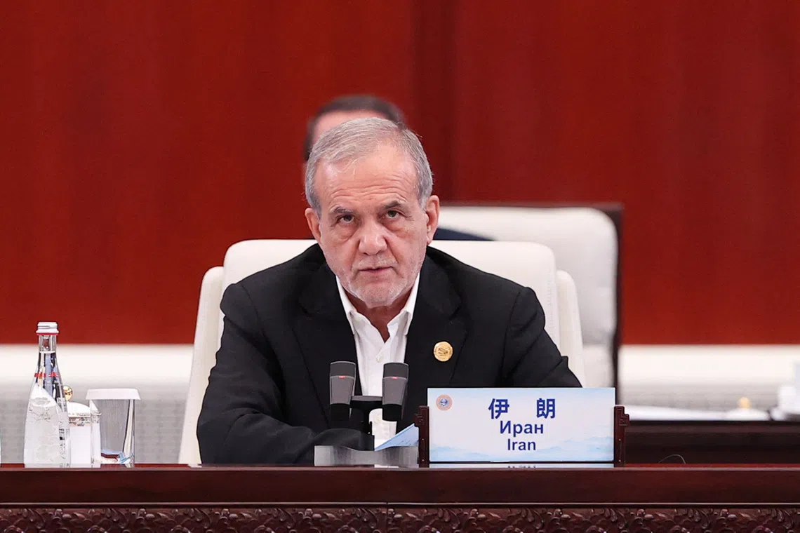 Iranian President Masoud Pezeshkian said that this would be through a "snapback" process.