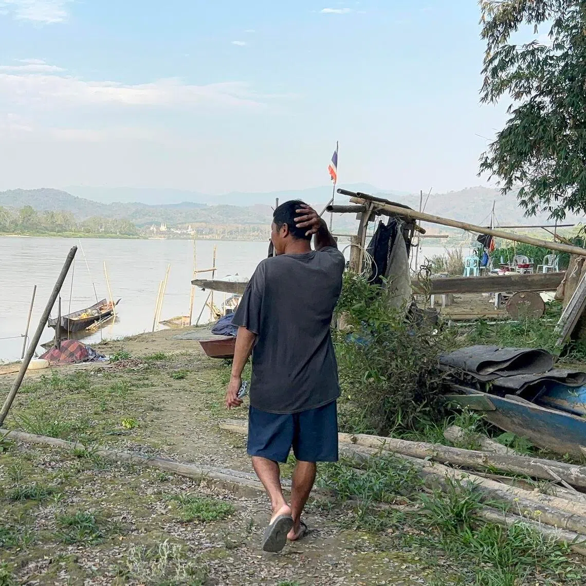 pwchiangrai - Fisherman Siam Kaewdam is among the local villagers found by university researchers to have higher-than-normal arsenic levels in his body.
ST PHOTO: PHILIP WEN