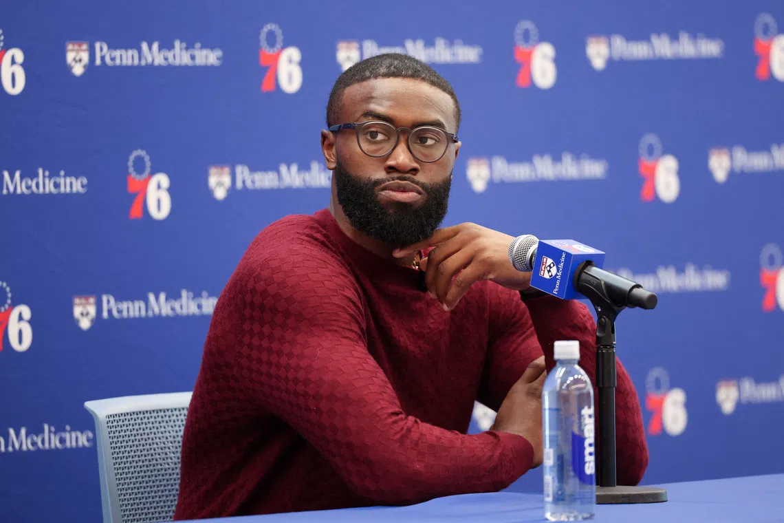 Philadelphia 76ers guard Jaylen Brown joins a roster loaded with offensive talent, including all-time leading scorer LeBron James.