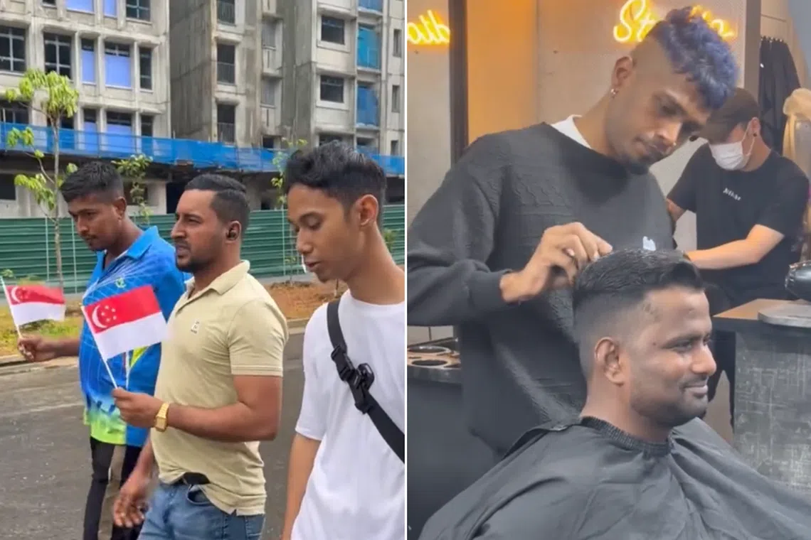 The content creator, who goes by Donjany, said he wanted to provide the migrant workers with a unique experience of Singapore. 