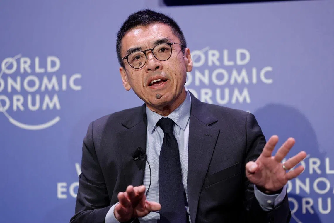 Jeffrey Jaensubhakij, GIC chief investment officer, during a panel session at the World Economic Forum in Davos, Switzerland, on Jan. 19, 2023. T